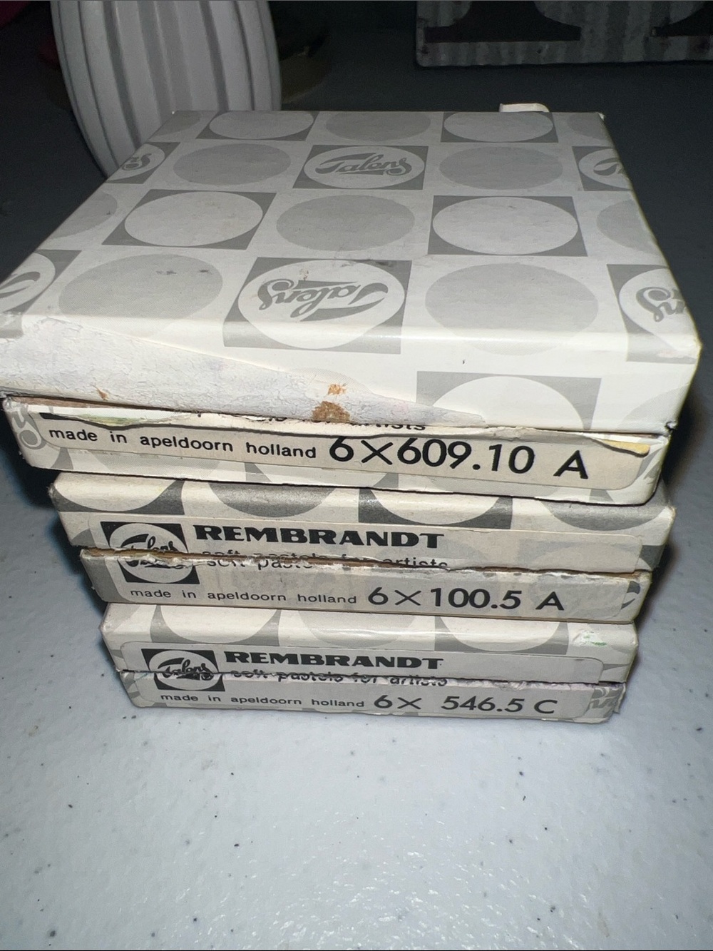 Vintage Talens Rembrandt soft pastels for Artists
